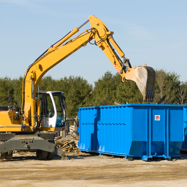 can i choose the location where the residential dumpster will be placed in Lebanon KS